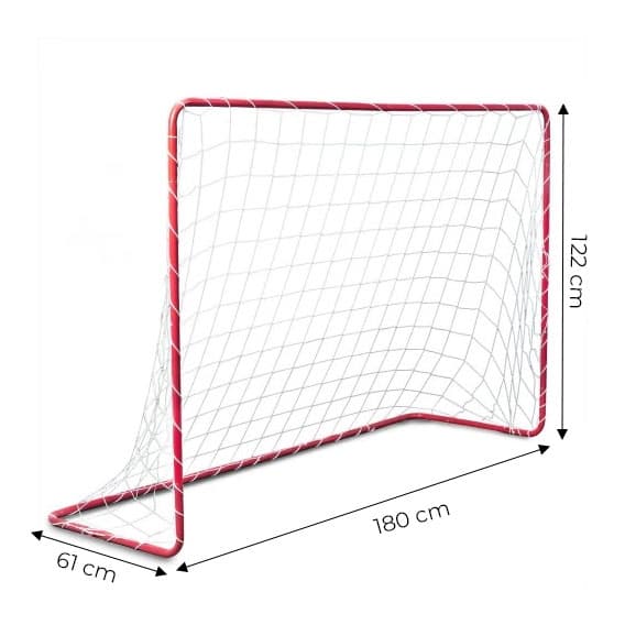To fotballmål med et fotballnett 180x122cm ØKOLEKER
