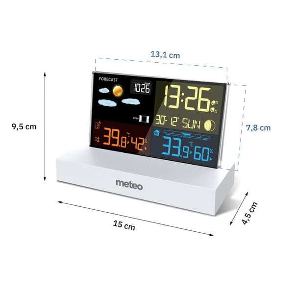 METEO SP110B vejrstation med DCF, hvid