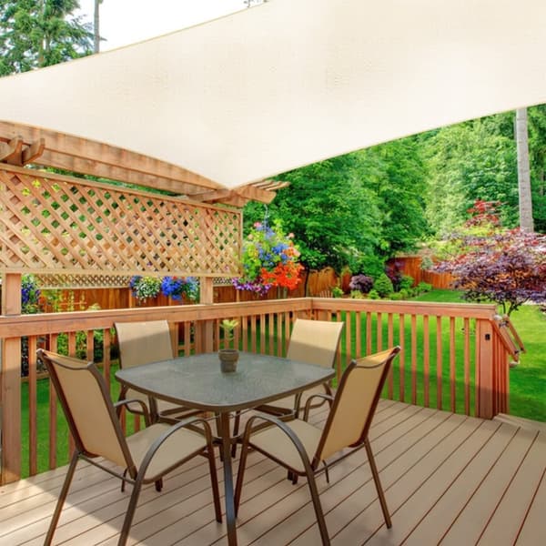 Suorakaiteen muotoinen aurinkovarjopurje vedenpitävä katos 2x3m ModernHome - beige