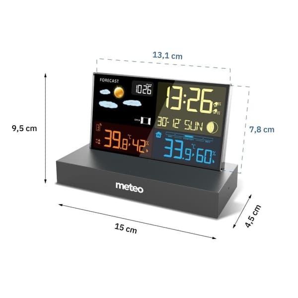 METEO SP110C sääasema DCF:llä, musta