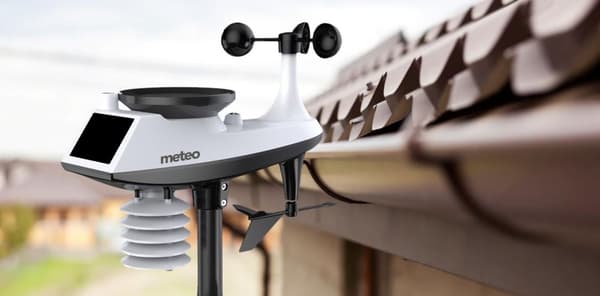 METEO väderstation med wifi vind och nederbördsmätare