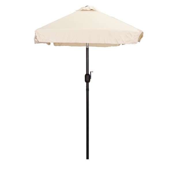Suorakaiteen muotoinen iso vino puutarhasateenvarjo kammen kanssa, beige, 200 x 140 cm