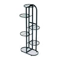 Miniatyrbillede 3 af 9: Moderne metal blomsterstand 6 niveauer sort