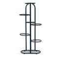 Miniatyrbillede 5 af 9: Moderne metal blomsterstand 6 niveauer sort