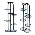 Miniatyrbillede 1 af 9: Moderne metal blomsterstand 6 niveauer sort