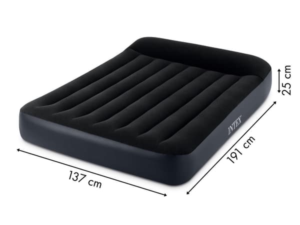 Fløyelsseng oppblåsbar madrass med pumpe Intex 64148ND