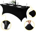 Miniatyrbilde 5 av 10: Universalduktrekk til serveringsbord 180 cm 6FT svart strikk