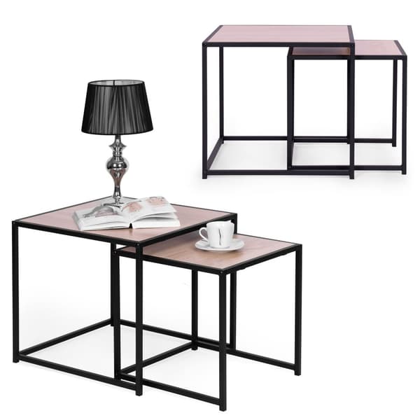 Sett med 2 salongbord, Loft design