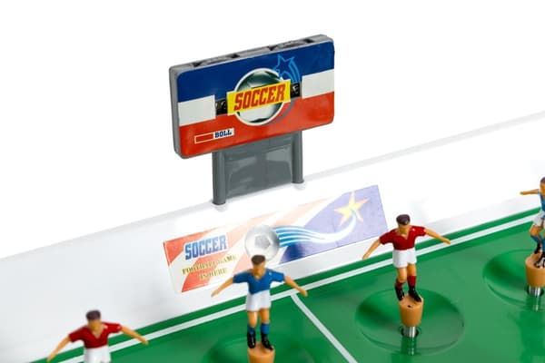 Mini bordfodboldspil på fjedre for 22 spillere