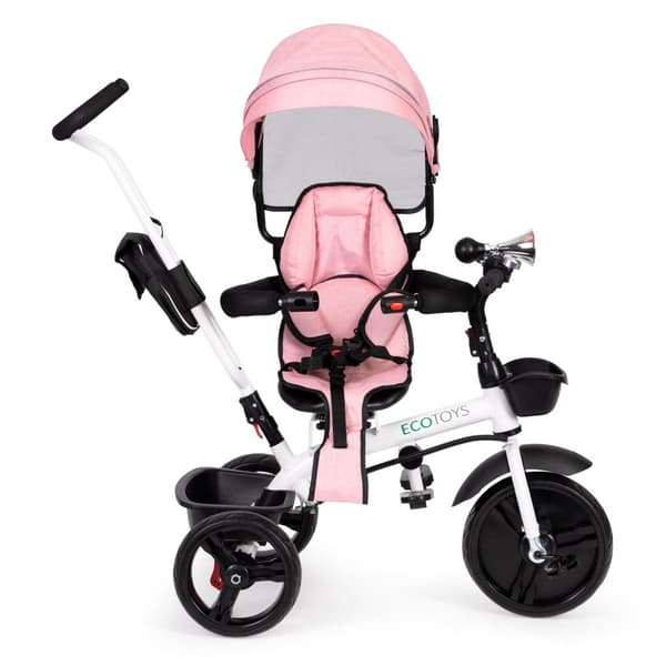 Tricycle barnevogn 360* dreibart sete Rosa