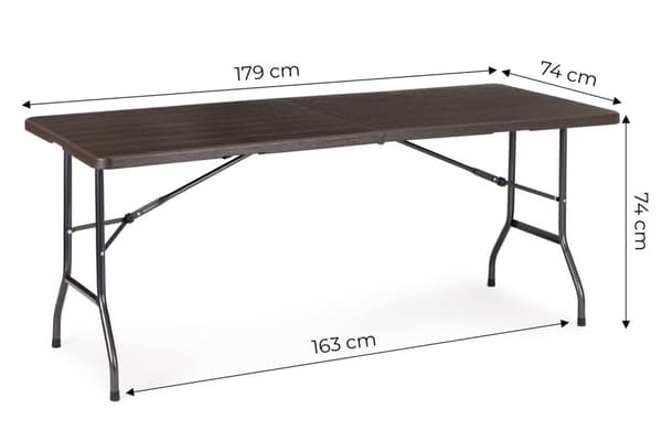 Sammenleggbart hagebankett serveringsbord 180cm