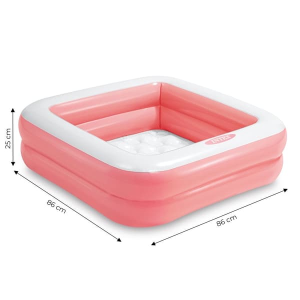 Oppusteligt soppebassin til børn 57100 Lys Pink - INTEX