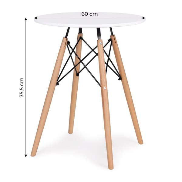 Bord moderne bord for spisestue stue kjøkken 60cm