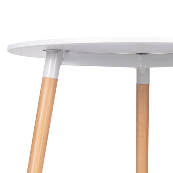 Moderne træbord til køkkenalrum, 80 cm