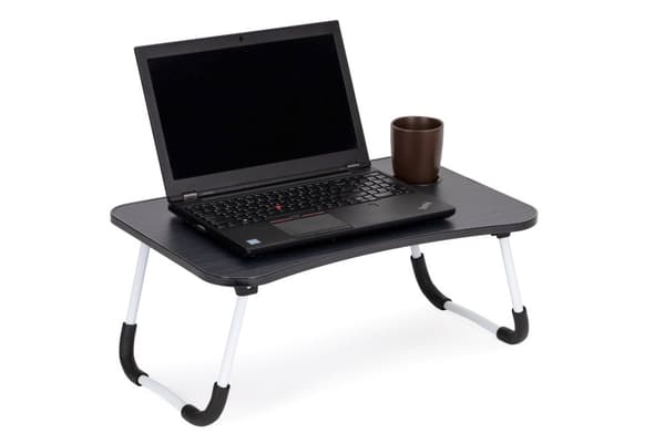 Laptop stativ til sengebord 60x40cm - Sort
