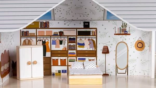 Dockskåp med möbler Residence Emma ECOTOYS