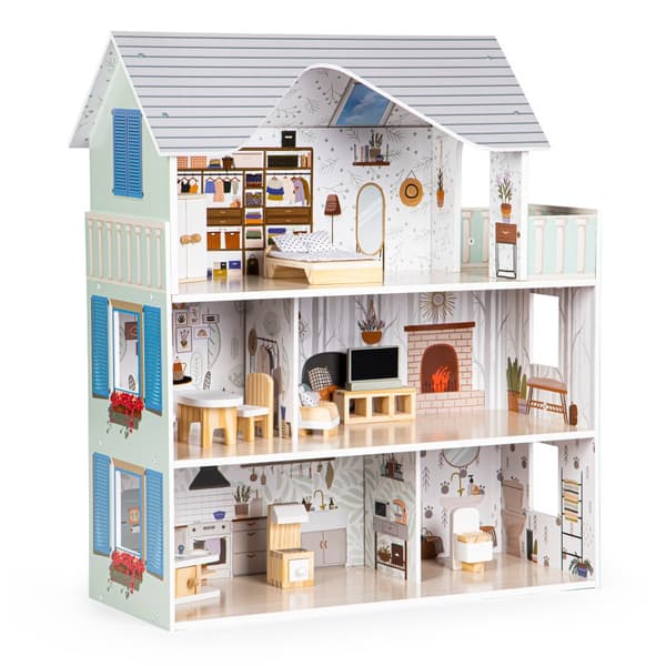 Dockskåp med möbler Residence Emma ECOTOYS