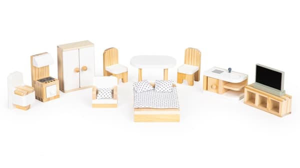 Dockskåp med möbler Residence Emma ECOTOYS
