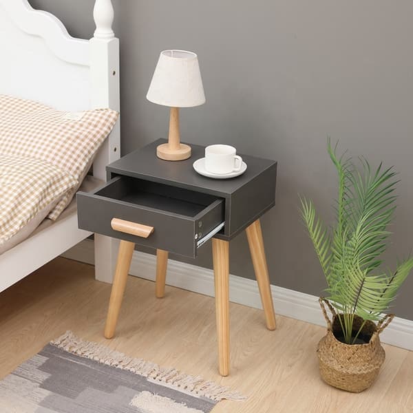 Moderne sengebord, hvidt sofabord