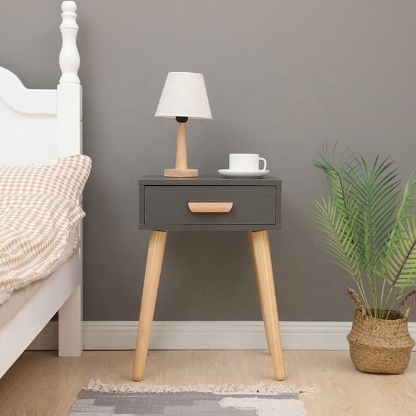 Moderne sengebord, hvidt sofabord