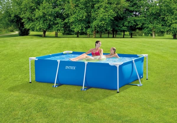 Rektangulært hagebasseng 220 x 150cm 28270 INTEX