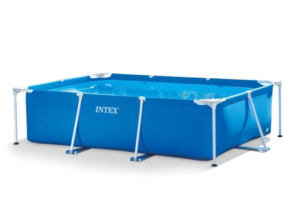 Trädgårdspool med rektangulär ram 3x2m Intex