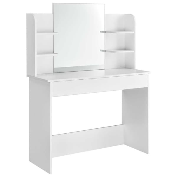 Modernt sminkbord stora spegelhyllor ModernHome