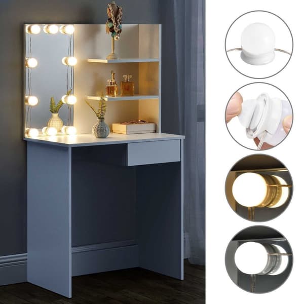 Moderne toalettbord store speilhyller ModernHome