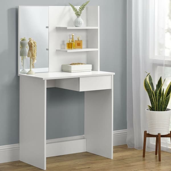 Moderne toalettbord store speilhyller ModernHome