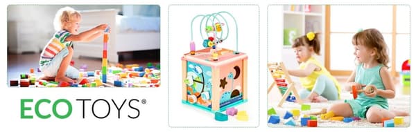 Trä pedagogisk kub, ECOTOYS mula sorterare