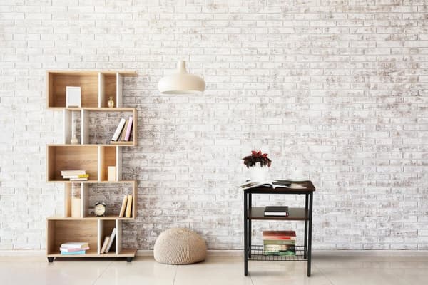 Modernt soffbord med 2 hyllplan för loftsalen