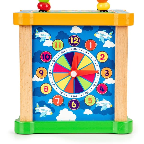 Tre sorter pedagogisk kube + bord mula Ecotoys