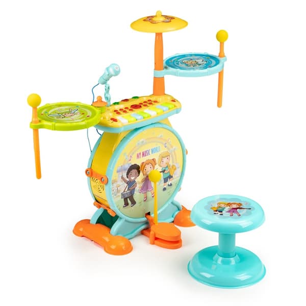 Orgeltrummor 2in1 karaokemikrofon mp3 LED