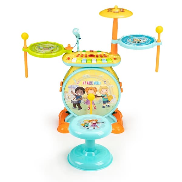 Orgeltrummor 2in1 karaokemikrofon mp3 LED