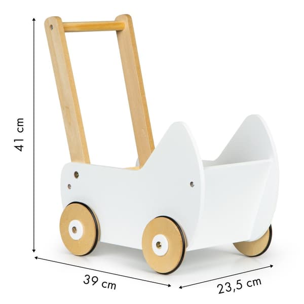 Tredukkevogn barnevogn rullator ECOTOYS