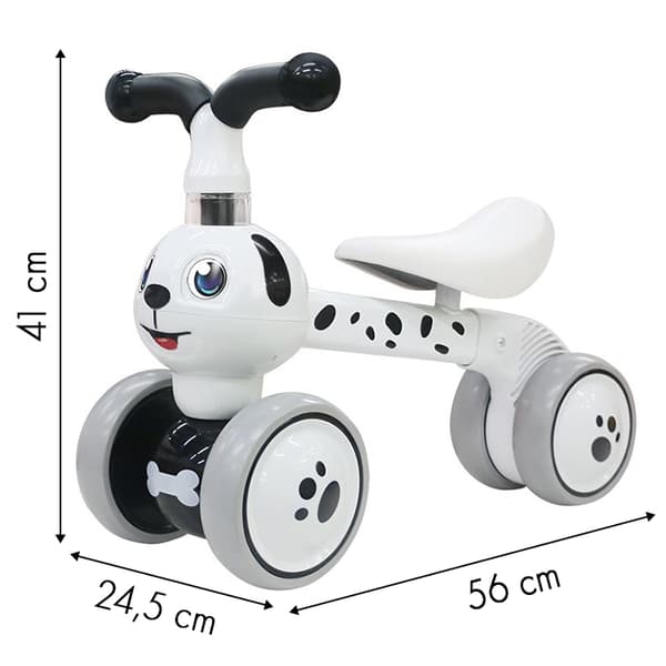 Balancecykel Doggy ride på minicykel med 4 hjul