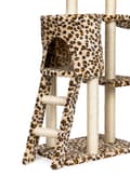 Miniatyrbild 5 av 10: Kattskrapa, hus, träd, säng, 138cm xl, Panther