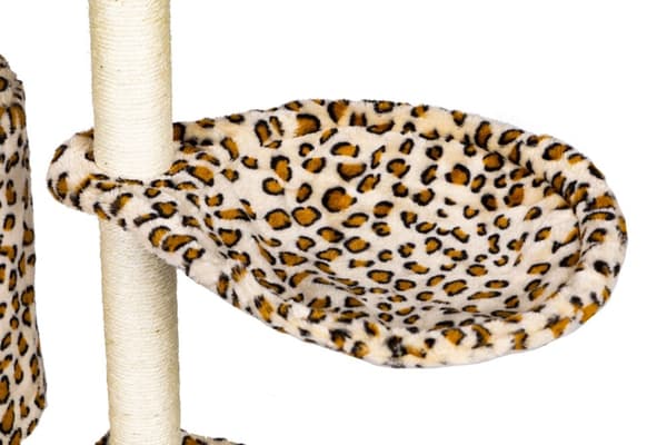 Kattskrapa, hus, träd, säng, 138cm xl, Panther
