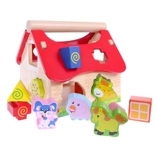 Puutalojen maatilalajittelija lohkoilla Ecotoys
