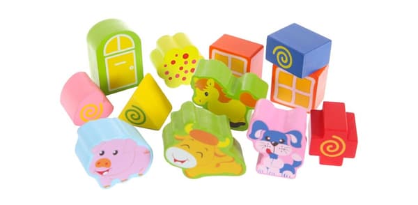 Puutalojen maatilalajittelija lohkoilla Ecotoys