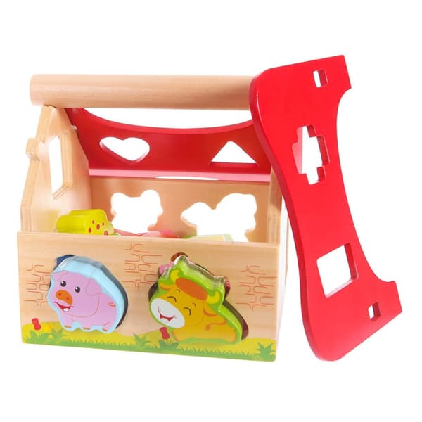Puutalojen maatilalajittelija lohkoilla Ecotoys