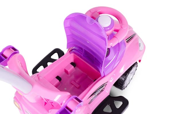 Luksus push ride ride på 3i1 Pink