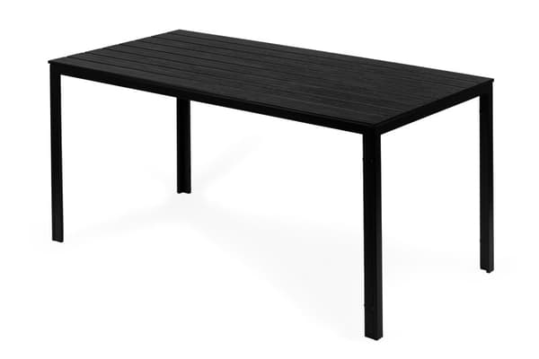 Catering havebord 156 x 78 cm Sort
