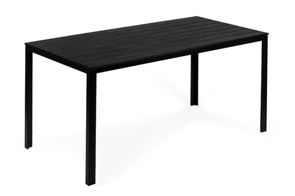 Catering havebord 156 x 78 cm Sort