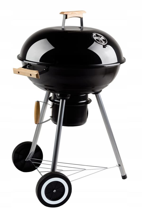 Hagegrill med trekk på hjul