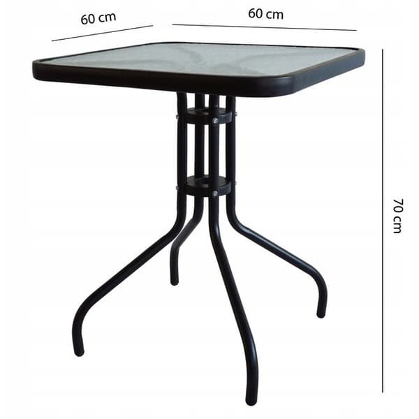 Puutarhapöytä 60 cm puutarhaterassin parvekkeelle ModernHome