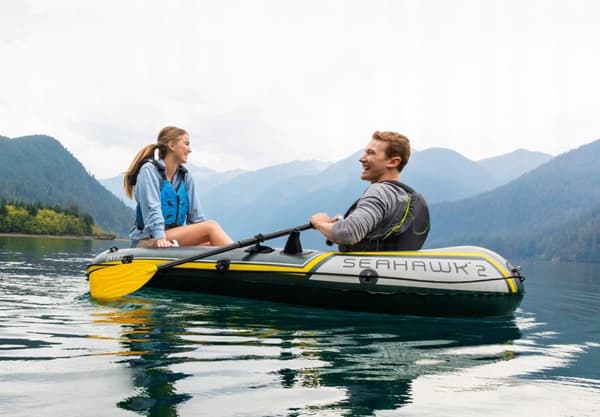 Seahawk 2 ponton + pump + 2 Intex 68347 åror