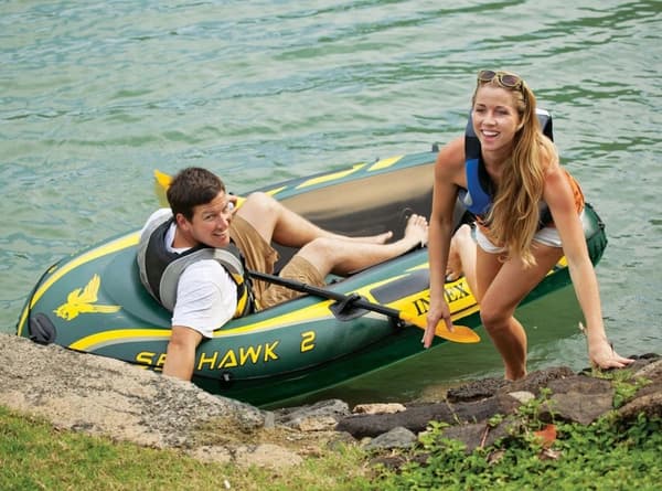 Seahawk 2 ponton + pump + 2 Intex 68347 åror