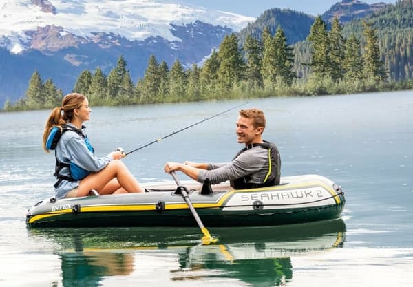 Seahawk 2 ponton + pump + 2 Intex 68347 åror
