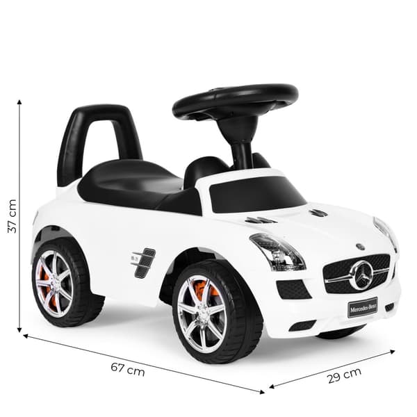 Hvid Mercedes SLS push bil